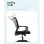 Home Office Chair Mid Back PC Swivel Lumbar Support Adjustable Desk Task Computer Ergonomic Comfortable Mesh Chair with Armrest (Black) Home Office Chair Mid Back PC Swivel Lumbar Support Adjustable Desk Task Computer Ergonomic Comfortable Mesh Chair with Armrest (Black)