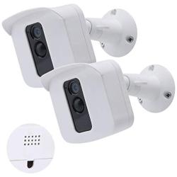 Protective Housing Wall Mount Hard Case & Adjustable Metal Bracket for Blink XT2 Camera - Exclusively Designed for Blink XT2 Security Camera with Speaker Cutout (2-Pack, White)