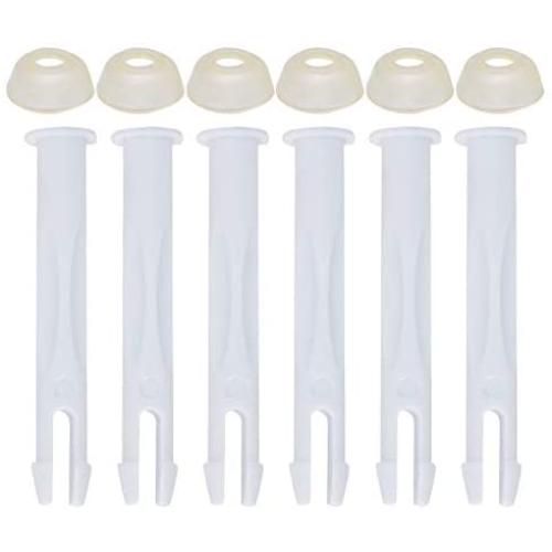 Primeswift 25018 Replacemet Joint Pin & Rubber Seal(6 Pack) Fit for Intex 13 - 24 Above Ground Round Metal Frame Pools