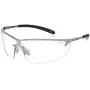 Bollé Safety 40073 Silium Safety Eyewear with Silver Metal + TPE Semi-Rimless Frame and Clear Lens Bollé Safety 40073 Silium Safety Eyewear with Silver Metal + TPE Semi-Rimless Frame and Clear Lens