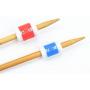 BENBO Knitting Tool Kit Accessories, 2 Pieces Metal Yarn Guide Knitting Thimbles and 90 Pieces DIY Knitting Tools Kit with Storage Case