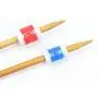 BENBO Knitting Tool Kit Accessories, 2 Pieces Metal Yarn Guide Knitting Thimbles and 90 Pieces DIY Knitting Tools Kit with Storage Case