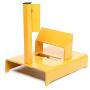 DYRABREST Lawn Mower Blade Sharpener Iron Metal Yellow Lawn Mower Blade Sharpener Lawn Mower Parts Sharpener Blade You to Sharpen You Own Blades