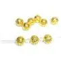 AMZ Beads - Package of 200! Gold or Silver Plated Hollow Filigree Round Ball Metal Spacer Beads for Jewelry Making DIY Craft Projects (8MM) (Gold) AMZ Beads - Package of 200! Gold or Silver Plated Hollow Filigree Round Ball Metal Spacer Beads for Jewelry Making DIY Craft Projects (8MM) (Gold)