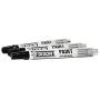 DIXON Industrial Paint Markers, Medium Tip, Box of 12 Markers, Black (80227)