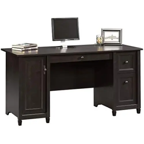 Sauder 408558 Edge Water Computer Desk, Estate Black L: 59.06'' x W: 23.23'' x H: 29.02'', Sauder 408558 Edge Water Computer Desk, Estate Black L: 59.06'' x W: 23.23'' x H: 29.02'',