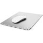 Hard Metal Silver Aluminum Mouse Pad Mat Ultra Thin Big XL Double Side Design Mouse Mat Waterproof Fast and Accurate Control for Gaming and Office(Large 11.81X9.45 Inch)