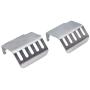 REhobby 5PCS TRX4 Stainless Bumper Steel Front Rear Chassis Armor Protection Lower Skid Plate for 1/10 RC Crawler Car Traxxas TRX-4 S49 Parts