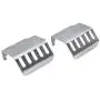 REhobby 5PCS TRX4 Stainless Bumper Steel Front Rear Chassis Armor Protection Lower Skid Plate for 1/10 RC Crawler Car Traxxas TRX-4 S49 Parts