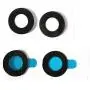 for Google Pixel 2 Back Camera Glass Lens - [2 Pack] Black Back Rear Camera Glass Lens Cover + Adhesive Fix Repair Replacement Parts