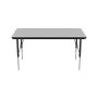 Correll AM2448-REC-15 Econoline Activity Table, Height Adjustable, 24''x48'', Rectangular Smooth & Hard Gray Granite Melamine Top, Heavy Duty Legs, 24''x48'' Rectangular, Multicolor Correll AM2448-REC-15 Econoline Activity Table, Height Adjustable, 24''x48'', Rectangular Smooth & Hard Gray Granite Melamine Top, Heavy Duty Legs, 24''x48'' Rectangular, Multicolor