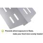 2pc Stainless Grill Heat Plate Replacement for Weber Genesis 300 and Most 2011 and Newer Genesis Grills, Original Part NO. Weber 7622, 65505, 62756