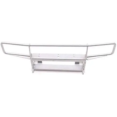 Binchil Metal Front Bumper for -4 TRX4 Bronco 1/10 Rc Crawler Model Car,Silver