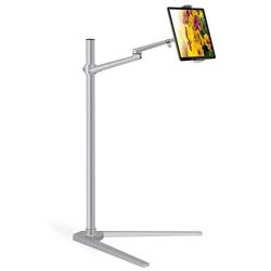 Tablet Holder for Bed – Height Adjustable Tablet Stand – 360-Degree Rotative Design – Premium Durable Construction – Ideal for Movies, Teaching, Online Learning, Reading – Widely Compatible