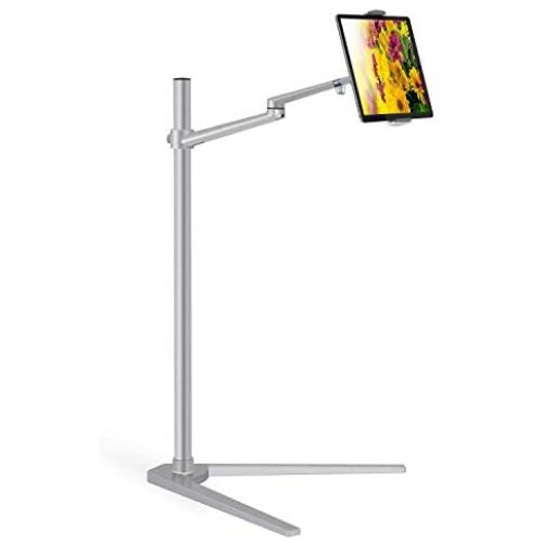 Tablet Holder for Bed – Height Adjustable Tablet Stand – 360-Degree Rotative Design – Premium Durable Construction – Ideal for Movies, Teaching, Online Learning, Reading – Widely Compatible
