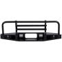 Joguly Metal TRX4 Front Bumper with Led Lights for Traxxas TRX4 Axial SCX10 SCX10 II 90046 90047 RC Car Crawler Upgrade Part, Aluminum Alloy (Black)