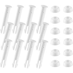 Weimaro 12 PCS Plastic Pool Joint Pins 10312 (2.36inch) with Rubber Seals for Intex 13ft -24ft (2015 & Before) 10ft-12ft (2016 & After) Metal & Prism Frame Pools Seals Pools Replacement Parts