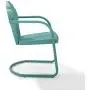 Crosley Tulip 2 Piece Chair Set Pastel Blue Satin Crosley Tulip 2 Piece Chair Set Pastel Blue Satin