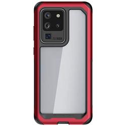 Ghostek Atomic Slim Galaxy S20 Clear Case with Super Tough Space Metal Bumper Design Military Grade Armor Heavy Duty Protection Wireless Charging Compatible 2020 Galaxy S20 5G (6.2 Inch) - (Red)