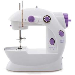 Mini Sewing Machine, Portable Sewing Machine for Beginners Adult, Electric Crafting Speed Crafting Mending Machine Electric Overlock Sewing Machines for Sewing of Silks, Denim, Wool, Leather