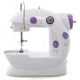 Mini Sewing Machine, Portable Sewing Machine for Beginners Adult, Electric Crafting Speed Crafting Mending Machine Electric Overlock Sewing Machines for Sewing of Silks, Denim, Wool, Leather