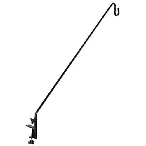 Green Esteem Stokes Select Bird Feeder Pole, 36-Inch Reach, Deck Mounted, Black Metal Green Esteem Stokes Select Bird Feeder Pole, 36-Inch Reach, Deck Mounted, Black Metal