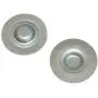 Compatible with 1967-1979 A F X Body Back Seat Floor Pan Metal Drain Plugs Insert 2 Piece OE NOS (J-7-7)