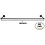 DIY CARTEL Industrial Pipe Wall/Ceiling Mount Clothing & Garment Rack - Hardware ONLY - Perfect Retail Display, Hanging Plants, Organizing, Laundry (48-inch X 12-inch)
