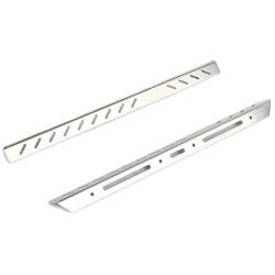 LCX Racing 1/10th RC Crawler Car Metal Rock Slider Side Step Guard Running Board Scuff Plates for RC Car TRX6 TRX-6 6×6 G63, Upgrades Parts Accessories