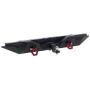 JVSISM Metal Rear Bumper with Trailer Hitch for 1/10 RC Crawler Car TRX4 Axial SCX10 III AXI03007 Upgrade Parts,Black