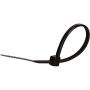 Morris Products Ultraviolet Black Nylon Cable Ties – 8 Inch Length –Heavy Duty, 50-Pound Tensile Strength – Cable Organization Applications – UV Safe, UL Approved – Pack of 1000