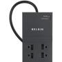 Belkin 8-Outlet Home And Office Surge Protector, Telephone Line And Flat AC Plug, 12ft Cord