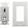 Yomyrayhu HDMI and Cat6 Ethernet RJ45 Wall Plate for HDTV