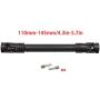 Ky-RC Metal RC Car Universal Drive Shaft for 1/10 RC Crawler Truck Axial SCX10 D90 TRX4 TF2 RC Cars Part Accessories(1pcs) (110-145MM/52G)