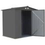 Arrow 6 x 5 EZEE Galvanized Steel Low Gable Shed Charcoal, Storage Shed with Peak Style Roof