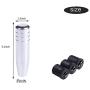 Bashineng Car Gear Shift Lever Knobs Metal Alloy Stick Shifter Knob Head for Most Manual Vehicle (Silver)