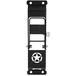 Hooke Road JK Door Hinge Step, Metal Folding Foot Pedal w/Star Sign for 2007-2018 Jeep Wrangler JK & JKU