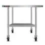 DuraSteel Stainless Steel Work Table 30'' x 18'' x 34'' Height w/ 4 Caster Wheels - Food Prep Commercial Grade Worktable - NSF Certified - Good For Restaurant, Business, Warehouse, Home, Kitchen, Garage DuraSteel Stainless Steel Work Table 30'' x 18'' x 34'' Height w/ 4 Caster Wheels - Food Prep Commercial Grade Worktable - NSF Certified - Good For Restaurant, Business, Warehouse, Home, Kitchen, Garage