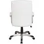 Amazon Basics High-Back Executive, Swivel, Adjustable Office Desk Chair with Casters, White Bonded Leather Amazon Basics High-Back Executive, Swivel, Adjustable Office Desk Chair with Casters, White Bonded Leather