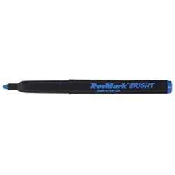 RevMark Bright Series Industrial Marker - 6 Pack - Made in USA - Replaces paint marker for metal, pipe, pvc - LIGHT BLUE