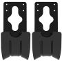 Gardzen 2-Pack Steel Wall-Mounted Heavy Duty Garden Hose Holder, Car Hose Holder, Carrier, Support for Garden Hose Hanger, with A Front Groove for Holding Spray Nozzle