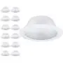 TORCHSTAR 12-Pack 6 Inch Recessed Can Light Trim with White Metal Step Baffle, for 6 Inch Recessed Can, Detachable Iron Ring Included, Fit Halo/Juno Remodel Recessed Housing, Line Voltage Available TORCHSTAR 12-Pack 6 Inch Recessed Can Light Trim with White Metal Step Baffle, for 6 Inch Recessed Can, Detachable Iron Ring Included, Fit Halo/Juno Remodel Recessed Housing, Line Voltage Available