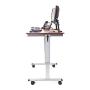LUXOR Standup-CF48-DW Stand Up Desk, Crank Adjustable, 48''