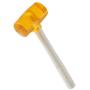 SOLUDE 15 Ounce Rubber Mallet,Lightweight Double-Face Hammer with Fiberglass Non Slip Handle,Perfect for Leather Crafts,Jewelry,Wood and Flooring Installation
