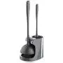 MR.SIGA Toilet Plunger and Bowl Brush Combo for Bathroom Cleaning, Gray, 1 Set