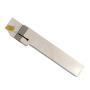 OSCARBIDE 3/4x3/4'' Indexable Lathe Grooving Parting Holder Heavy Duty QA12R-30 Right -Hand Nickel PlatedCut Off Tool with Carbide Insert, 1pcs