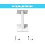 AMSOOM Handrail Bracket Heavy Duty Steel Stair Parts for Wall Mounted Staircase Railings Accessories Stairway Support Hardware for Wood or Metal Flat Square Railings. (White, 1 Pack) AMSOOM Handrail Bracket Heavy Duty Steel Stair Parts for Wall Mounted Staircase Railings Accessories Stairway Support Hardware for Wood or Metal Flat Square Railings. (White, 1 Pack)