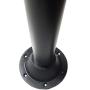 Class A Customs | 2 Pack | 27.5'' Black Metal Table Leg, with 2 Black Surface Mount Plastic Bases (2 Black Legs, 4 Black Surface Mount Bases)