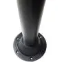 Class A Customs | 2 Pack | 27.5'' Black Metal Table Leg, with 2 Black Surface Mount Plastic Bases (2 Black Legs, 4 Black Surface Mount Bases)