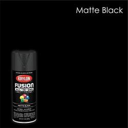 Krylon K02732007 Fusion All-In-One Spray Paint for Indoor/Outdoor Use, Matte Black